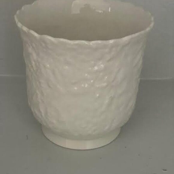 Royal Cauldon Footed 5" in Planter/Vase Cachepot Floral Woodstock Rose Flower - Picture 4 of 9